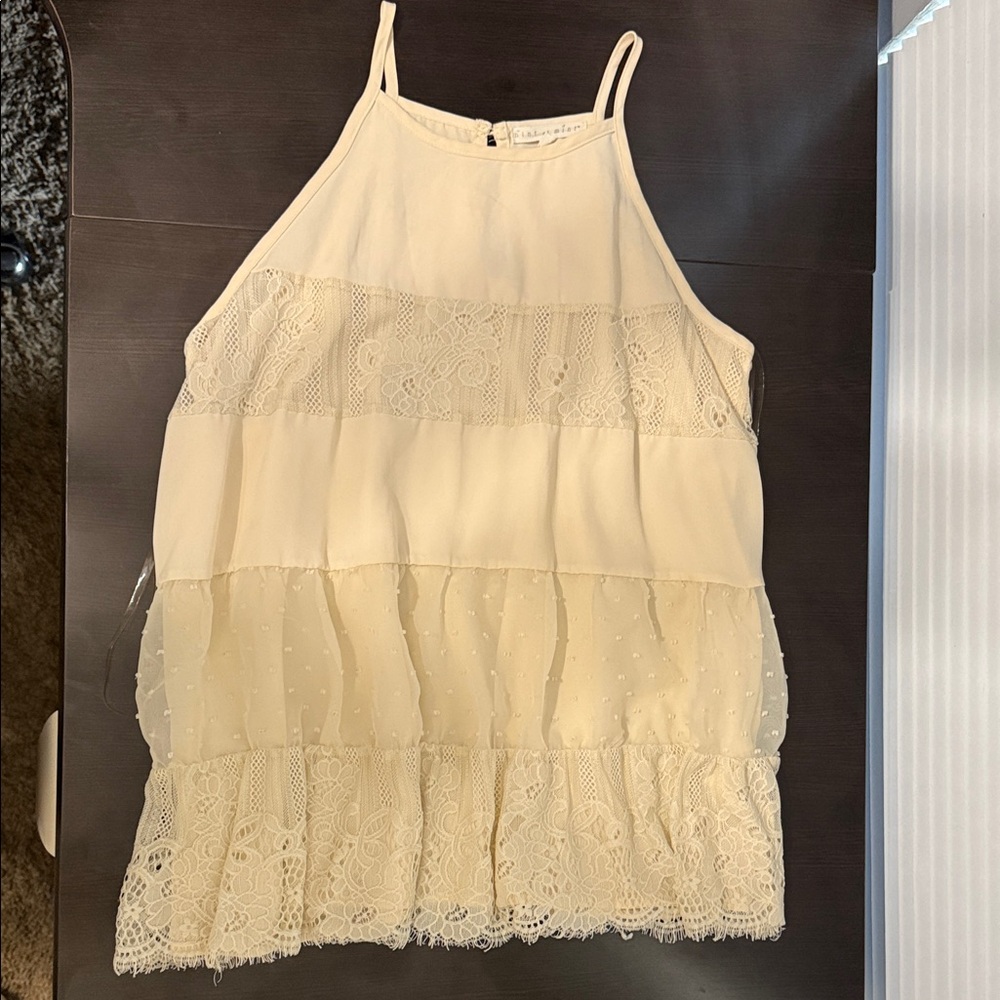 Hint of Mint Cream Sleeveless Top